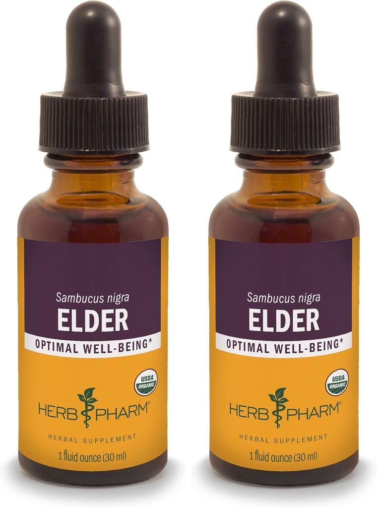 Estratto di liquido di sambuco di erbe certificato Pharm - 1 oncia (pacchetto di 2)