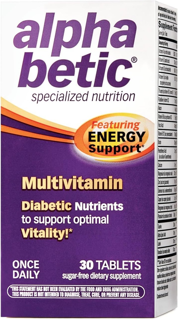 Alpha Bétique Multivitamine Plus Énergie prolongée 30 comprimés