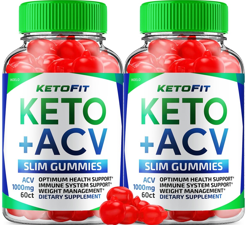 (2 Pack) Ketofit ACV Gummies Advanced 1000mg, KetoFit Keto + ACV Gestione del peso Gummies Aceto di sidro di mele Keto Fit Integratore alimentare Ketofit Gummies Recensioni Vitamina B12 B6 (120 Gummies)