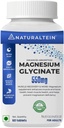 Magnesium Glycinate Supplement - 60 Tabletten x 121 mg Elemental Magnesium, 555 mg Einmal täglich Frauen reines Chelat Bisglycinat für gute Gesundheit und Schlaf - Geprüft und vertraut für Schwermetalle