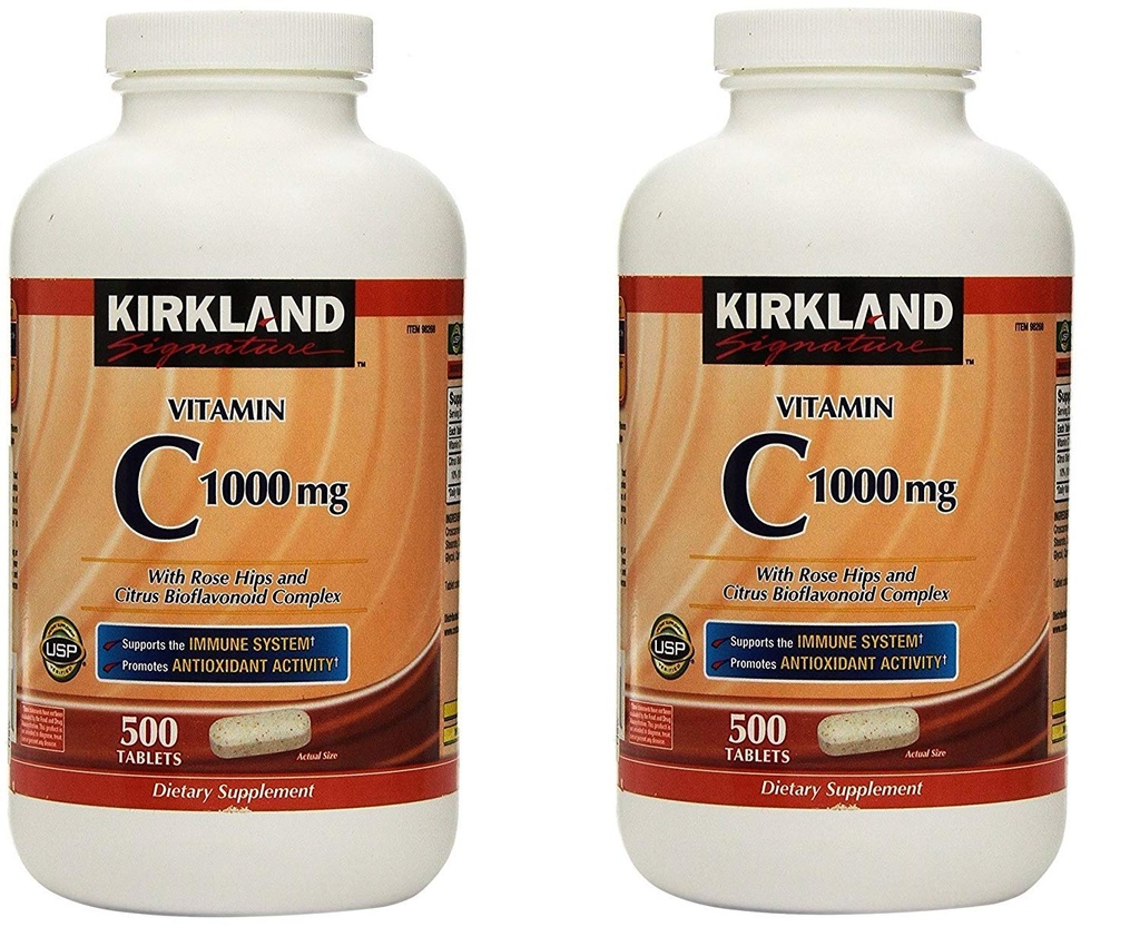 Kirkland Vitamin C mit Rose Hips und Citrus Bioflavonoid Complex (1000 mg)