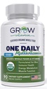 Un Multivitaminico giornaliero per gli uomini - con Vitamine & Minerali + Cibi interi organici, Supplemento per aumentare l'energia, Salute generale - Non OGM - 90 capsule | 3 mesi di alimentazione