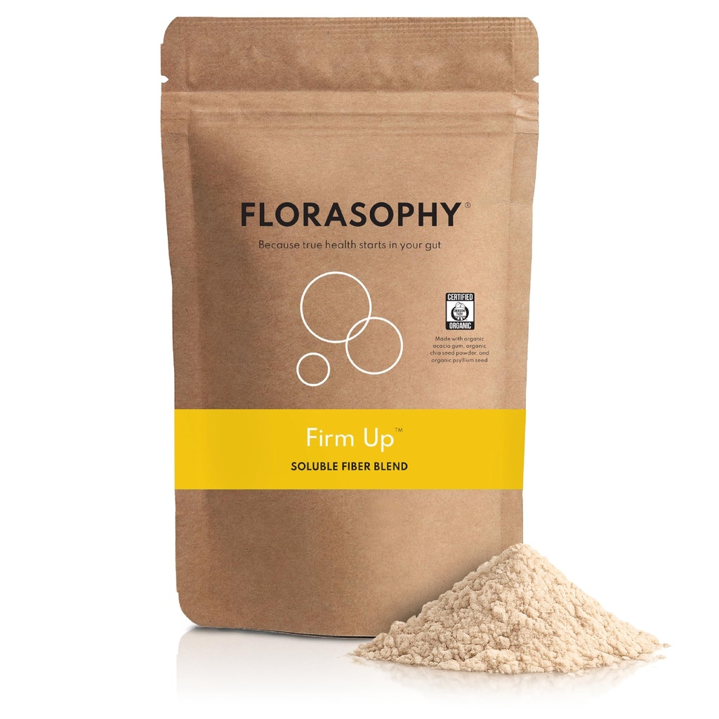 Firm Up Organic Soluble LWL-Ergänzung für Verdauungsgut Gesundheit, Durchfallkontrolle & IBS Relief, Glutenfreies Vegan Prebiotisches Pulver, ein Monat Versorgung