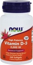 Jetzt Lebensmittel, (2 Pack) Vitamin D-3 Hohe Potenz, 2.000 IU, 240 Softgels