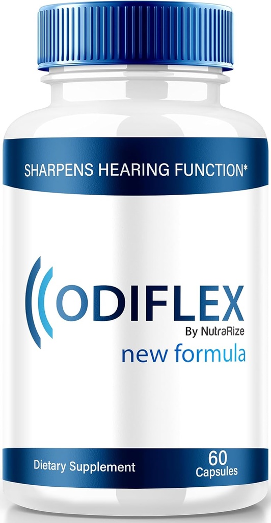 NutraRize Odiflex Capsules, Premium Ear Health Formula, Integratore Naturale per proteggere l'orecchio interno, Pillole di supporto per l'udito, Odi Flex Recensioni (60 capsule)