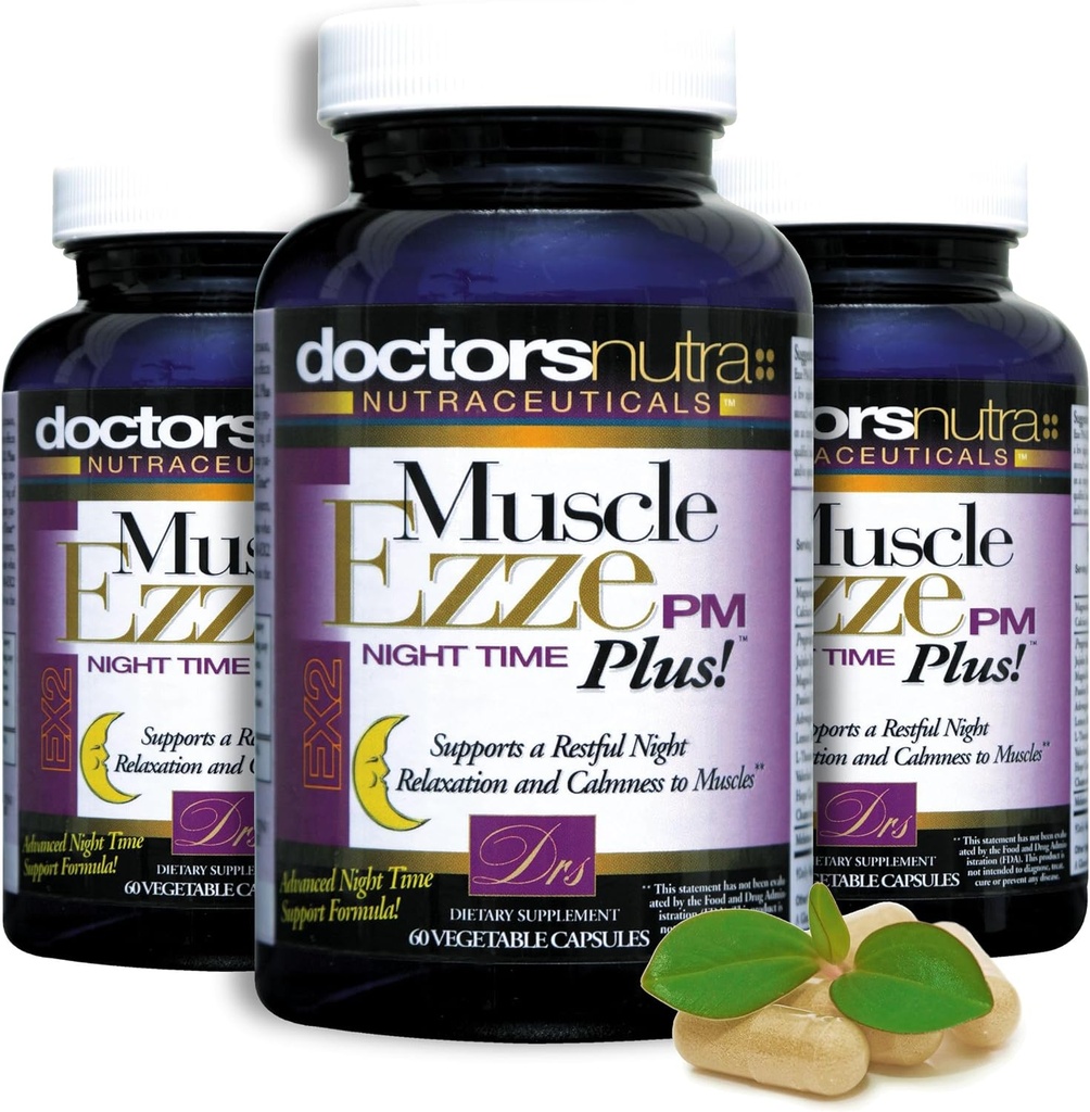 (Pack of 3 Natural Night-Time Muscle Ezze PM Plus 2.900mg