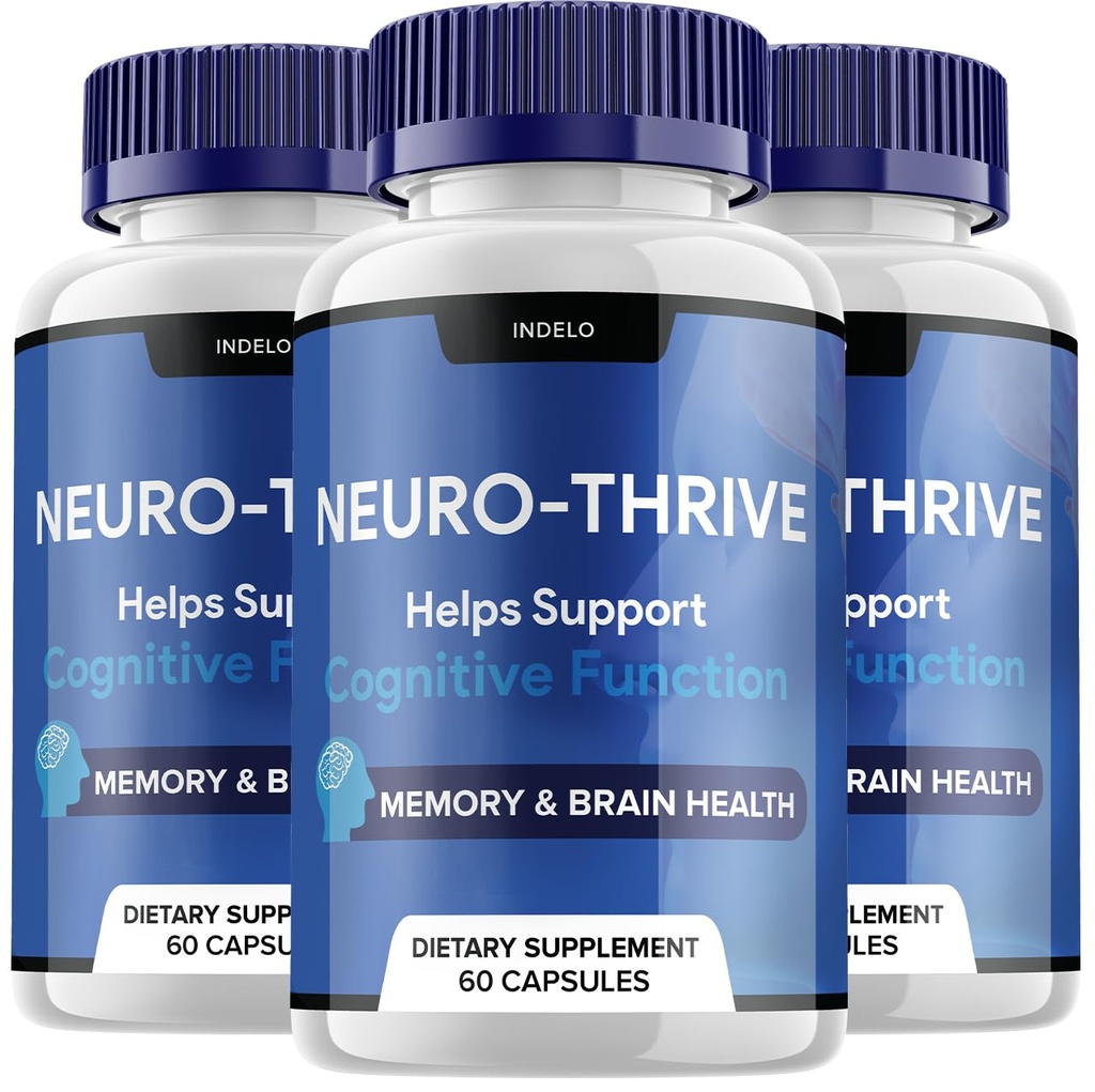 (3 Pack) Neuro Thrive Brain Supplement, Neuro Thrive for Memory Formula, Neuro-Thrive PQQ per ridurre gli effetti negativi del cervello Fog Neuro-Thrive Funzione cognitiva NeuroThrive Recensioni (180 capsule)