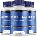 (3 Pack) Neuro Thrive Brain Supplement, Neuro Thrive for Memory Formula, Neuro-Thrive PQQ per ridurre gli effetti negativi del cervello Fog Neuro-Thrive Funzione cognitiva NeuroThrive Recensioni (180 capsule)
