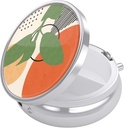Nipichsha Pille Box, Kleine Pille Fall für Geldbeutel & Tasche, niedliche Reisemedizin Organizer, tragbare Medizin Containerhalter, Vitamine, Medikamente, Fischöl & Supplement, Tropische Pflanzen zu halten