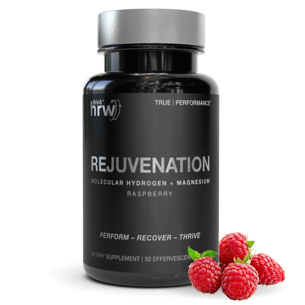DRINK HRW ringiovanimento Tabelle di acqua di idrogeno molecolare: 12 ppm H2 - Integratore di idrogeno e magnesio, Supporta la produzione di energia, Recupero, Salute cognitiva. Certificato di Sport Informato (Raspberry 30ct)