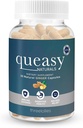 Drei Lollies Queasy Naturals Ginger Capsules - Non-Drowsy Nausea Relief Supplement - Motion Sickness Prevention & Nausea Relief Während der Chemotherapie - 1000mg Ginger Root - 30 Caps