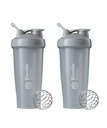 Bouteilles de mélange Classic Shaker Bouteille parfaite pour les shakes protéiques et préentraînement, 28-Ounce (2 Pack), Gris de galets