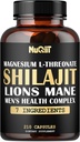 Magnesio con Lions Mane, capsule Shilajit, e Male's Health Complex come Ashwagandha, Maca Root & More - 210 capsule