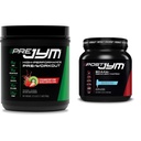 JYM Supplement Science PRE JYM 30 Portionen - Erdbeer-Kiwi & Post-Workout mit BCAA, Glutamin, Kreatin HCL, Beta-Alanin und mehr, Blue Arctic Freeze, 30 Portionen, 22 Oz