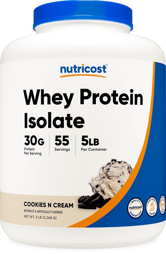 Isolato di proteine del siero di Nutricost (Cookies N Cream) 5LBS