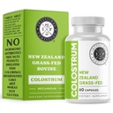 Intestinal Fortitude 100% Grass Fed Nuova Zelanda Cows Colostrum Capsule, Grassfed, Hormone Free, OGM Free, Gut Optimal Health and Immune System Support, Leaky Gut, IBD, 500 mg Capsule, 60 CT