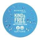 Rimmel London Kind & Free, Clear, Brow Wax, Facile da applicare, Long-Lasting Hold, No Flaking, No Residue, Brows sollevati, 0.28oz