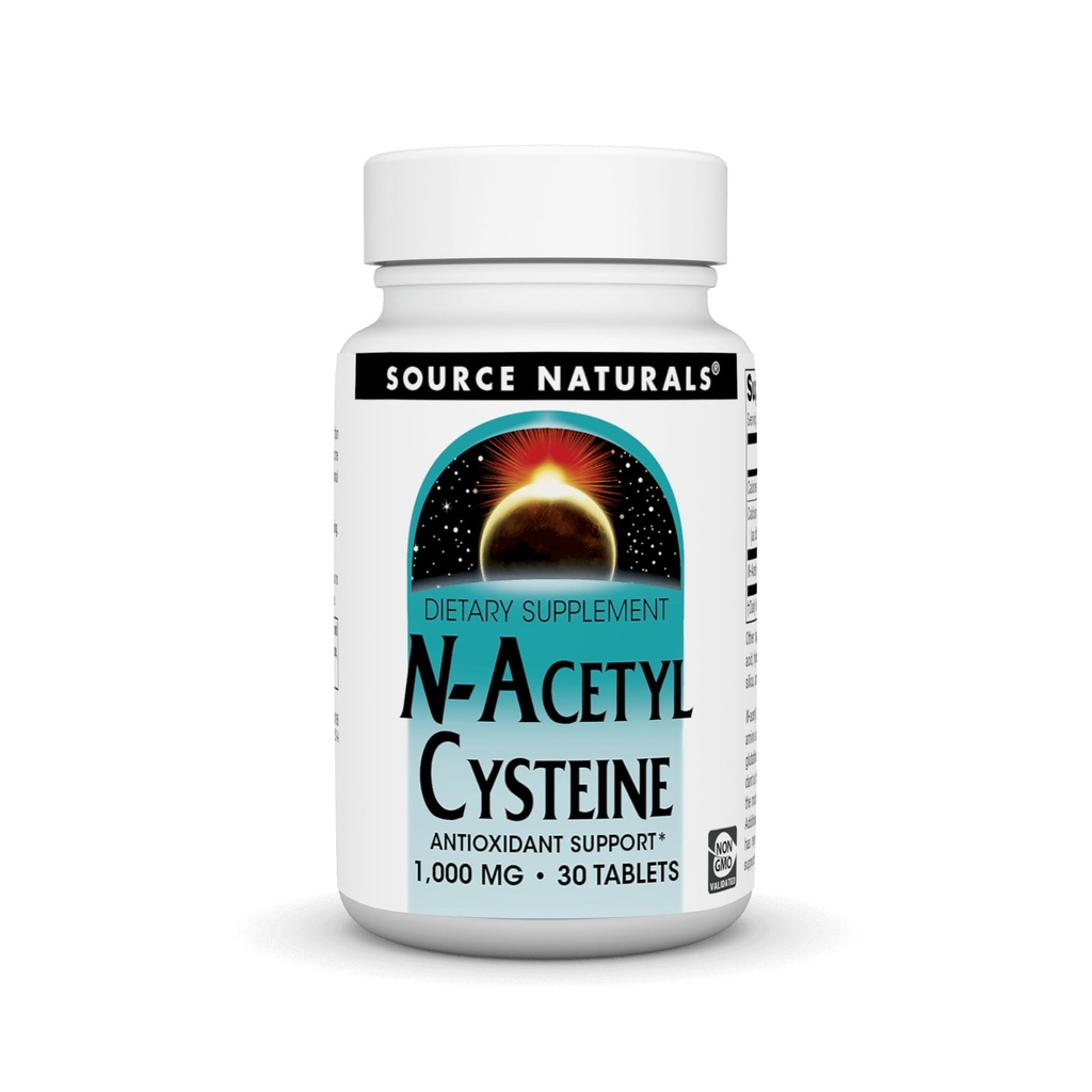 Quelle Naturals N-Acetyl Cystein Antioxidans Unterstützung 1000 mg Nahrungsergänzungsmittel, die Atmungsgesundheit unterstützt* - 30 Tabletten