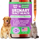 Natural Dog & Cat UTI Behandlung mit Cranberry & D-Mannose, Blase, Nieren, Inkontinenz-Unterstützung, Gesunde Harnwege für Hunde, Best Cat Urinary Tract Infection Treatment, Easy-to-Use Drops, 2 Unze