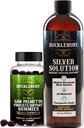 BUCKLEBURY Saw Palmetto Prostate Gummies et structure en argent liquide solution 30ppm