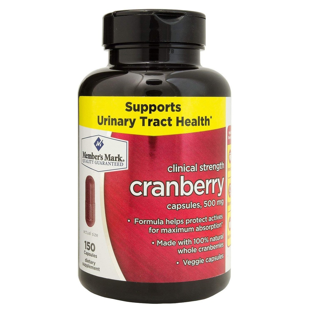 Mitglieder Mark Klinische Stärke Cranberry, 500mg