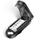 DUBSTAR Pill Cutter Splitter for Small and Tiny Pills, Pillole multiple Cutters per piccole o grandi Pills, Regolabile Pill Splitter con dispositivo di centraggio e Blade Guard per più compresse (nero)