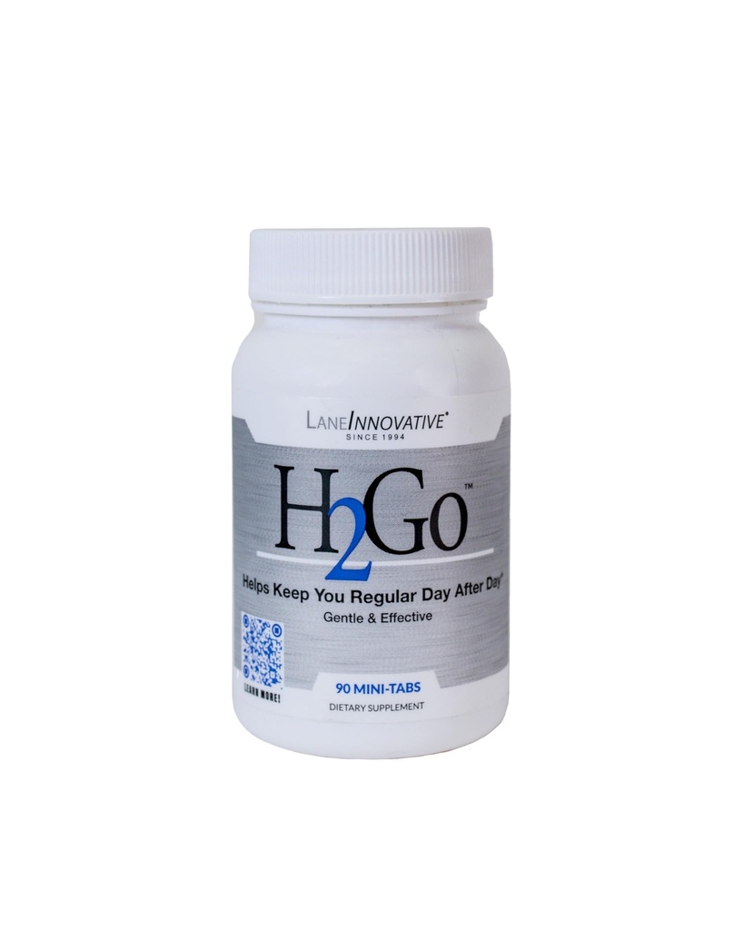 Lane Labs - H2Go, aiuta a alleviare la costipazione e l'irregolarità, gentle ed efficace, integratore minerale naturale, sostiene il colon e la salute digestiva, nessuna irrigazione artificiale (90 Mini-tabs)