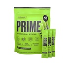 PRIME HYDRATION+ Sticks Lime de citron en poudre d'hydratation Bâtons à usage unique en poudre d'électrolyte sur le go de faible teneur en sucre sans caféine