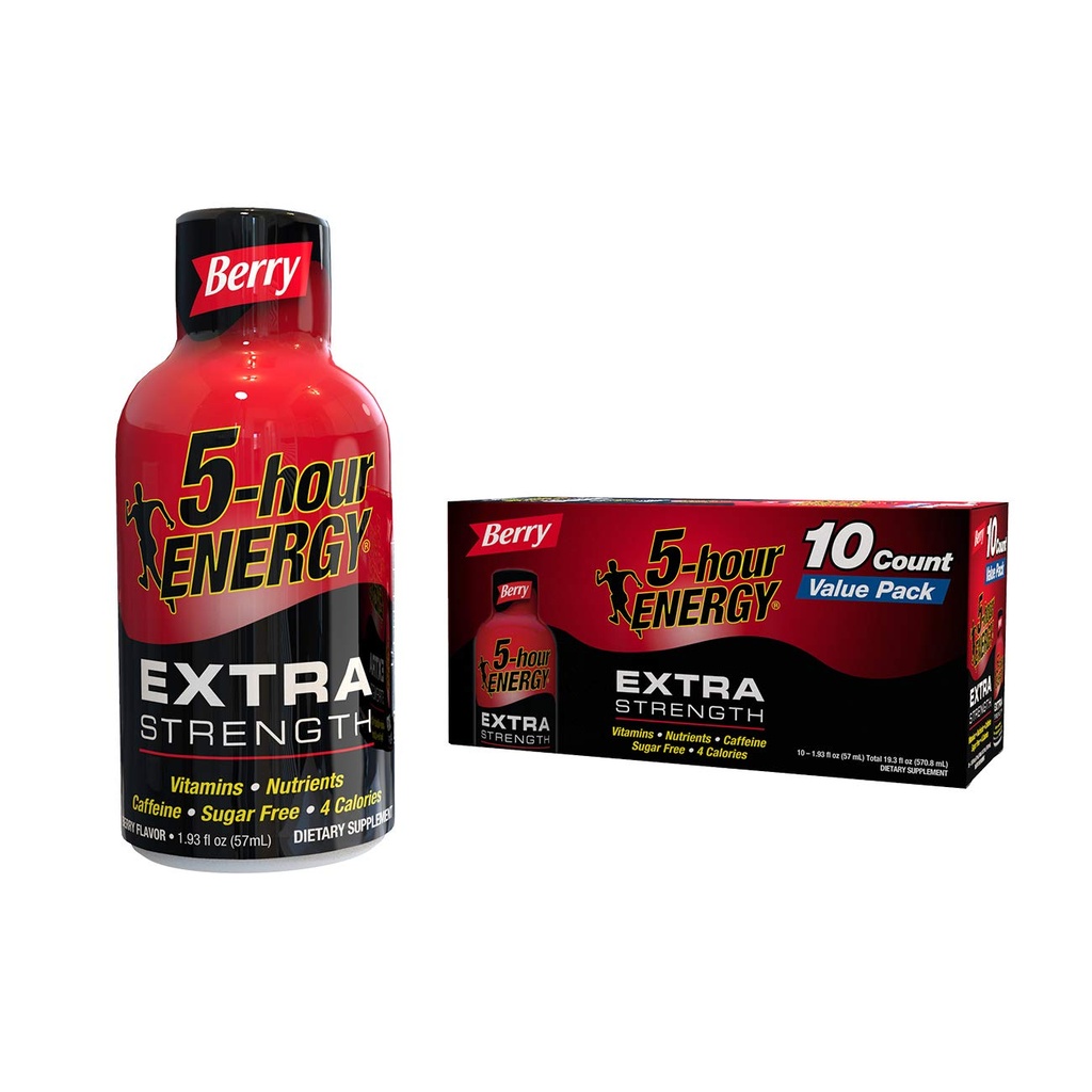 5 ore di ENERGY® Shot, resistenza extra, bacchetta, 10 confezione