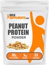 BulkSupplements.com Poudre de protéines d'arachides - Farine d'arachides dénaturée, poudre de protéines d'arachides - Farine de protéines d'arachides, sans gluten, 30g par portion, 1kg (2,2 lb) (paquet de 1)