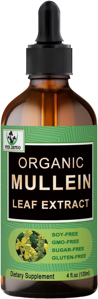 Extrait de feuille de Mullein biologique pour poumons