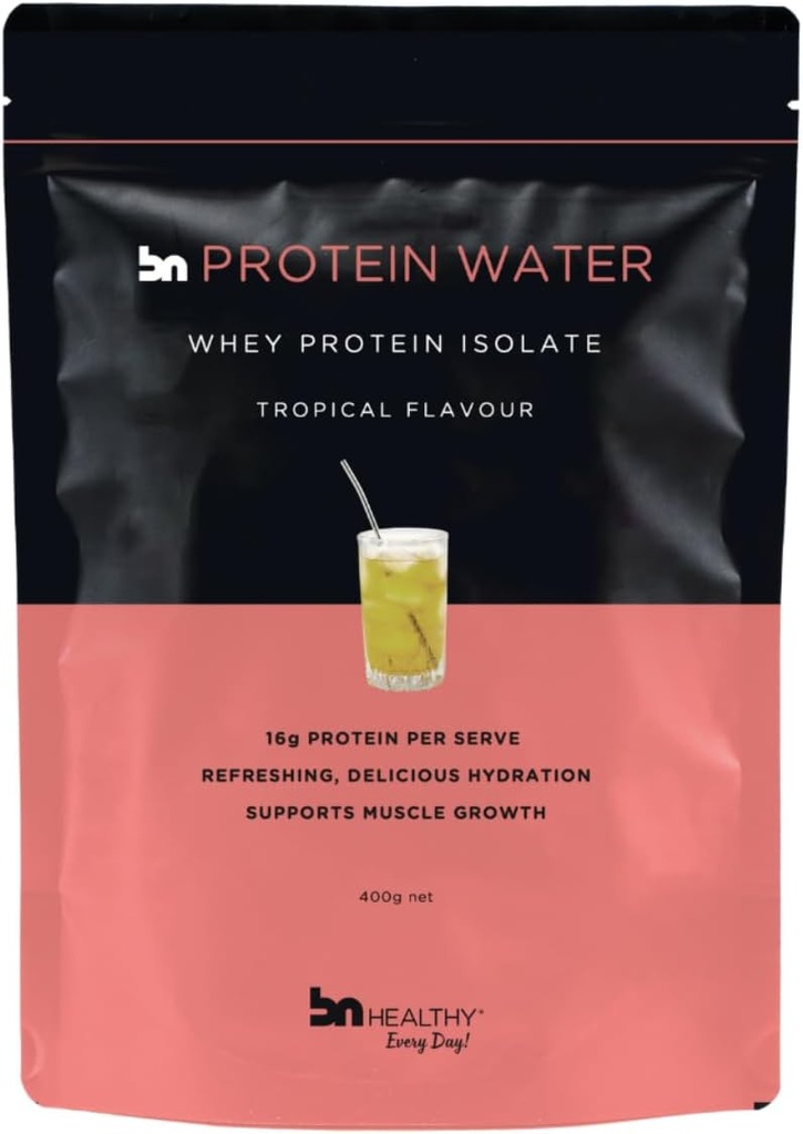 BNHealthy Délicieux poudre de protéines de lactosérum - Tropical - Premium Whey Isolate pour la plus forte concentration de protéines - formule sans sucre pour la gestion du poids