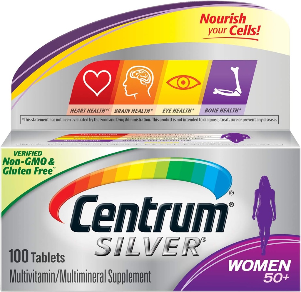 Centrum Silver Women Multivitamin/Multimineral Supplemento (100 conte compresse)