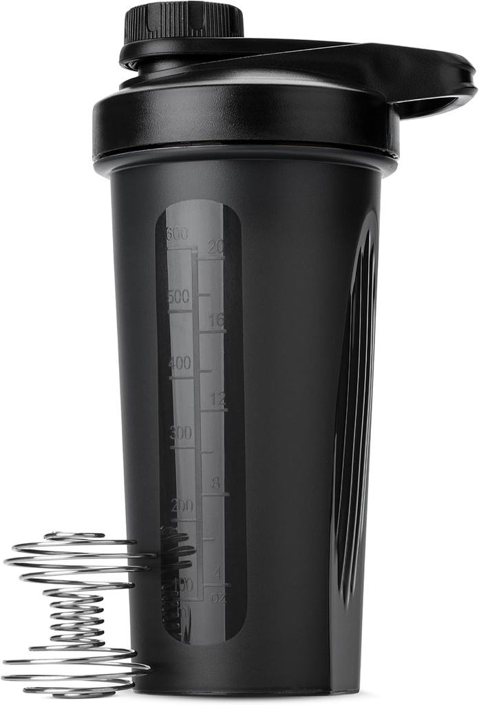 Mr. Pen- Shaker Bottles for Protein Mixes with Twist Cap, 28 oz, Black Protein Shaker Bottle mit Wire Whisk Ball, Shaker Cup, Mixer Bottle