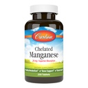 Carlson - Chelat Manganese, 20 mg - Überlegene Absorption, Gesunde Stoffwechsel, Knochenunterstützung und Gehirngesundheit, 250 Tabletten