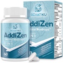 17-in-1 Brain Ergänzung für Gedächtnis und Fokus | Natürliche Nootropics Brain Ergänzung für Gehirnerkennung, Energie | Hohe Absorption | L-Theanin, Phytonutrient Mischung und Vitamine B6, B12 | 60 Tabletten