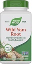 Nature's Way Wild Yam Root, Women's Traditional Health Support*, 700 mg pro 2-Capsule Serving, Non-GMO Project Verified, 180 Vegan Capsules (Packaging May Vary)