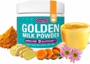 Turmaquik Bio Golden Milk Turmeric Powder, Immununterstützung + Superfood Mischung aus Ginger, Black Pepper, Curcumin, Cinnamon, Cardamom + Vitamine C, D, B6, B12, Zink - Immunität Boost