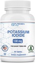 Kalium-Iodid Tabletten 130 mg Kosher Iodine Tabletten, Schilddrüsenunterstützung – 60 Tabletten