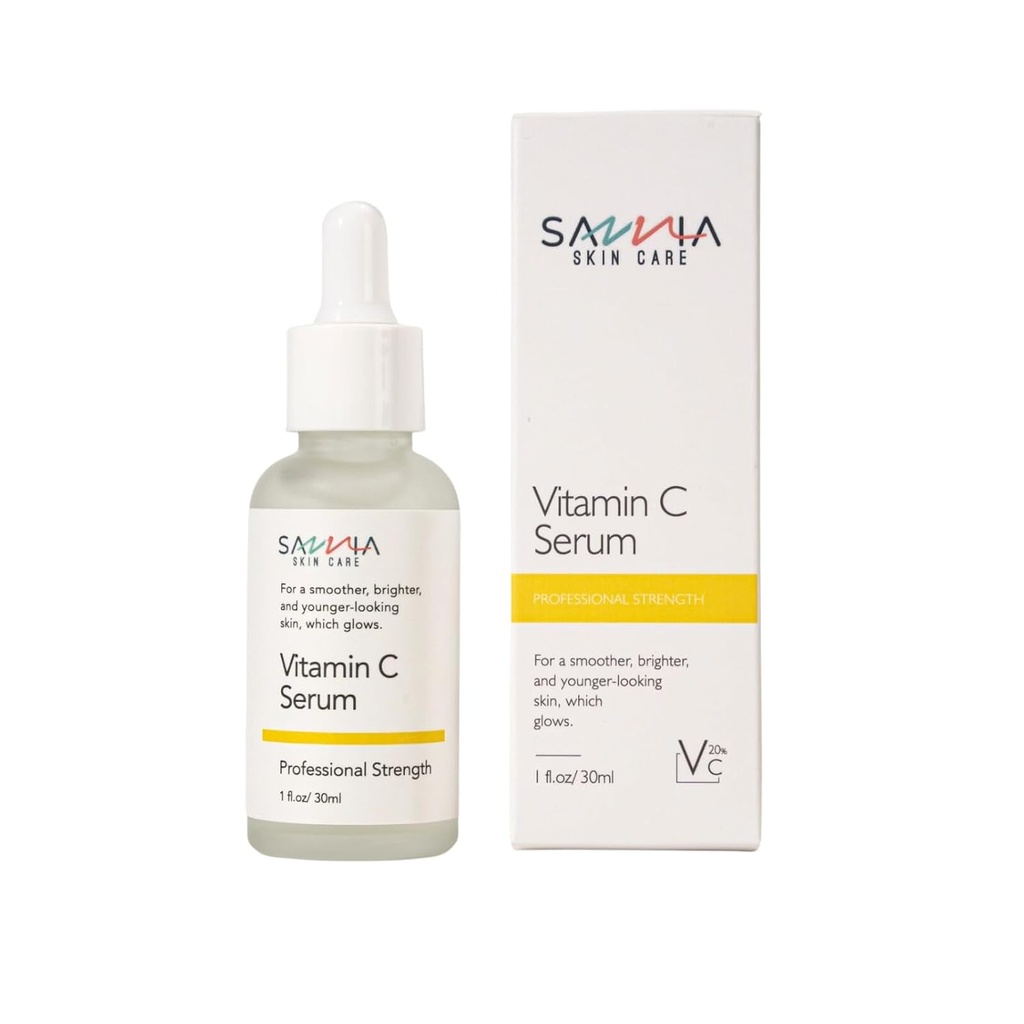 Vitamin C Serum für Gesicht, für eine glatte, hellere und jünger aussehende Haut, die leuchtet, Hydrate und Evens Out Skin Tone, 1 fl.oz/30ml