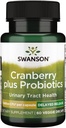 Swanson Cranberry Probiotique 5 Million Cfu 60 Capsules de légumes