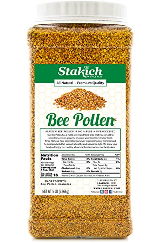 Pollen d'abeilles de Stakich (5 livres (paquet de 1))