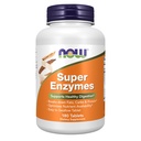 NOW Integratori alimentari, Super Enzimi, Formulato con Bromelain, Ox Bile, Pancreatin e Papain, 180 compresse