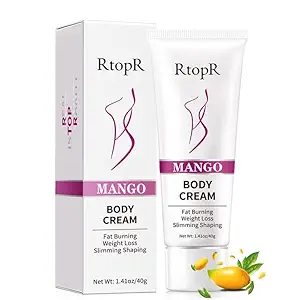Barrière Mangue Anti Cellulite Perte de poids Crème Slimming Stomach Fat Burner Ingrédients naturels Jambes, bras, cuisse et graisse de taille, Anti Cellulite, Femmes Slimming Rapide [packof 2] 40 Gm