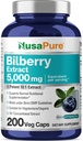Estratto di mirtillo di NusaPure 5.000 mg 200 tappi vegetariani (Non OGM, Vegan)