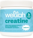 Wellah Creatina per le donne (50 porzioni, non aromatizzato) - Creatina monoidrato con Dandelion & Cranberry Extract