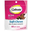 Caltrate Soft Chews 600 Plus D3 Calcium Vitamin D Supplement, Schokoladentrüffel - 60 Count