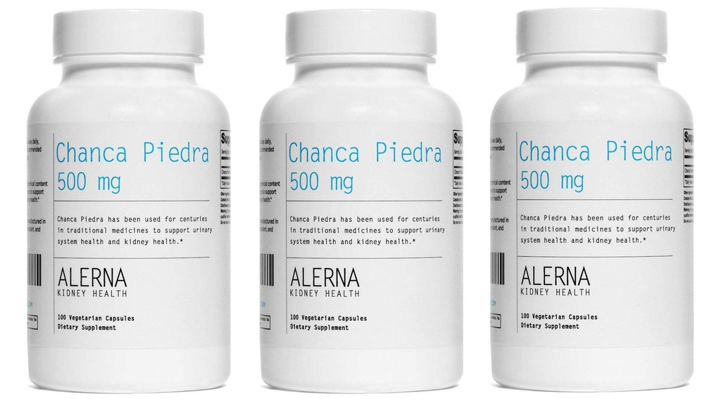Chanca Piedra 500 mg - Rene Stone Crusher, Dissolver, Gallbladder Support Supplement - 100 capsule vegetariane (Pack of 3)